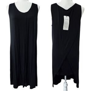 Cabi 3243 Beyond Tee Black Layered Sleeveless Tunic Lagenlook Convertible